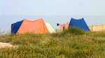 Отдых в палатках дикарем на берегу Азовского моря.